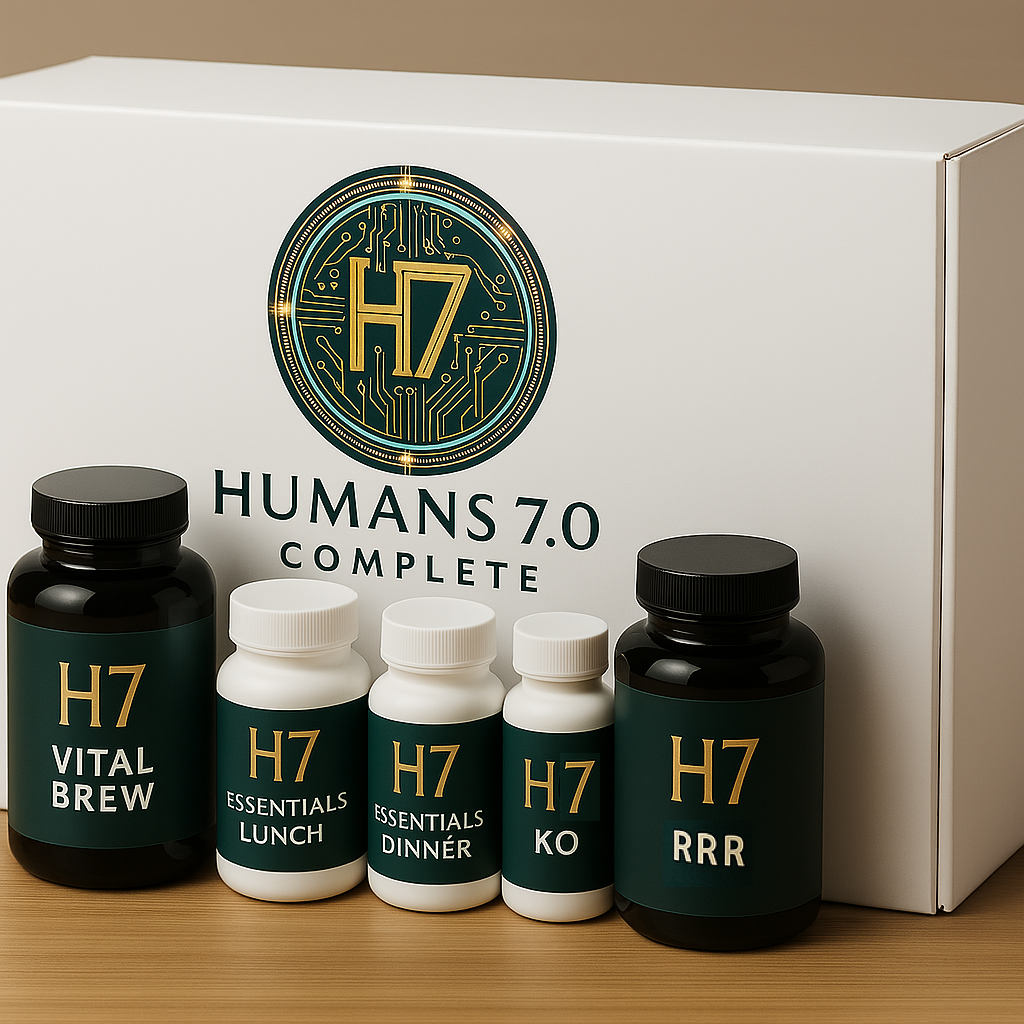 H7 concept packaging showing the collection box and five product containers